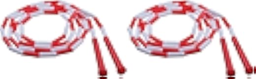 Champion Sports : Segmented Plastic Jump Rope, 7-ft, Red/White -:- Sold as 2 Packs of - 1 - / - Total of 2 Each