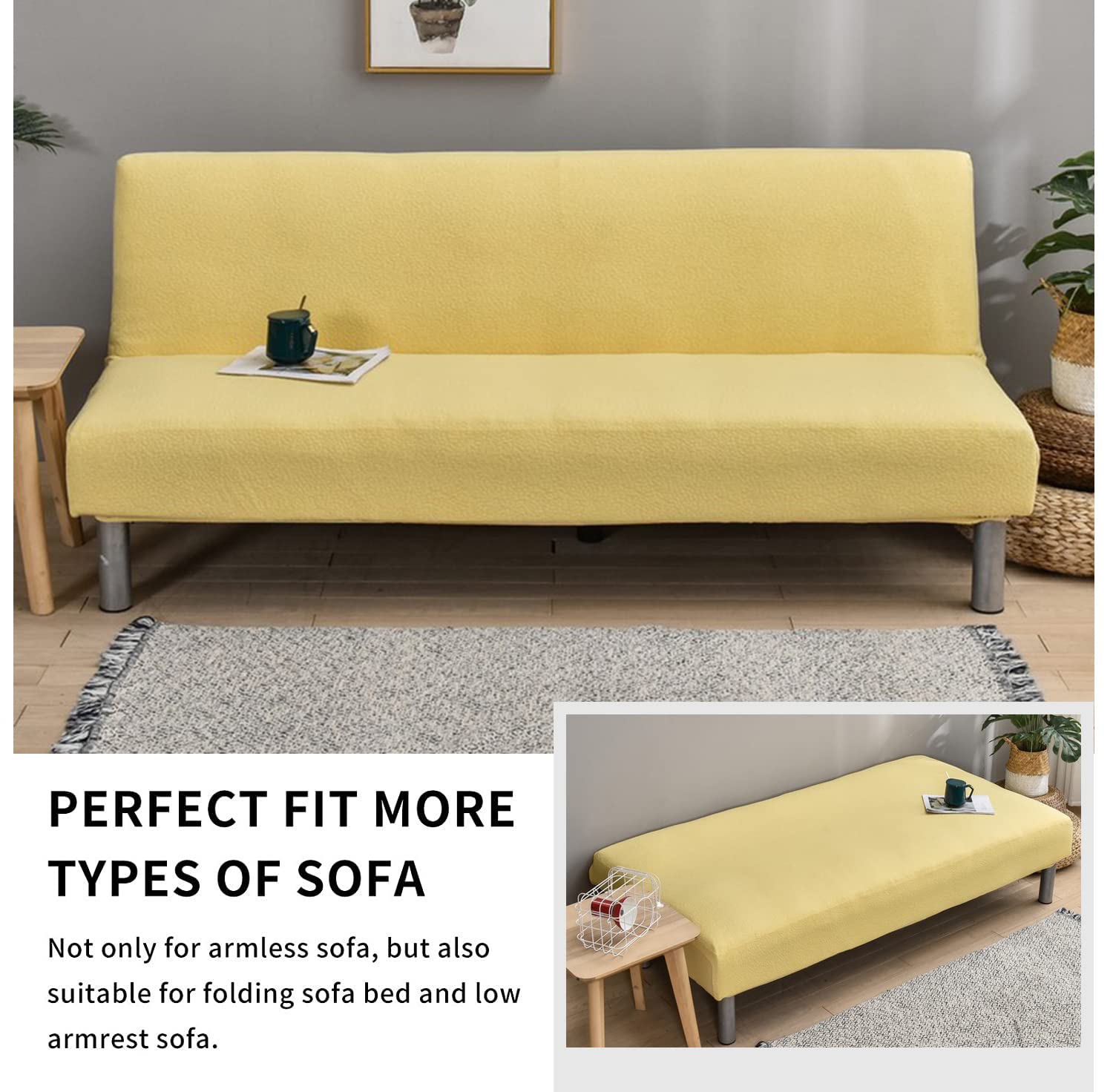 Wodoodporny elastyczny pokrowiec na sofę, futon, pokrowiec na fotel, jednolity kolor, elastyczny ochraniacz na kanapę, pyłoszczelny, zdejmowany, fioletowy, pasuje do 160-190 cm