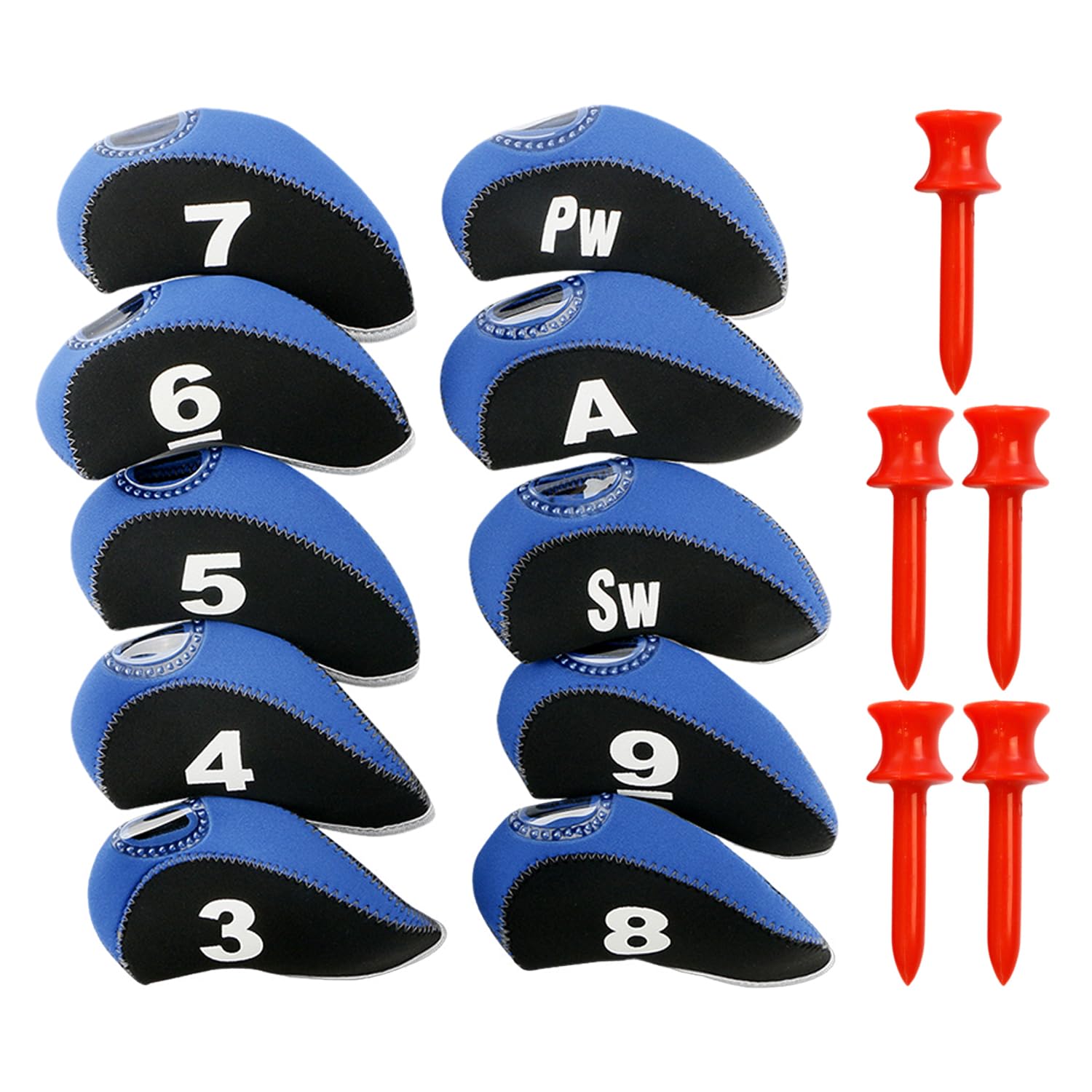 Fundas para Cabezas de Palos de Golf, 5 Clavos de Goma, Funda de Transporte