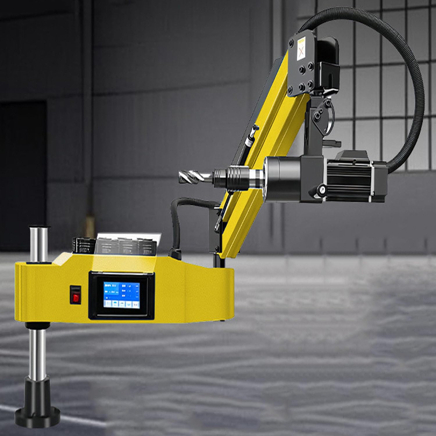 FHRKA 1200W Electric Tapping Machine Tapper Tapping Arm, Multi-Directions Tapping Machine, Cantilever Tapping Machine