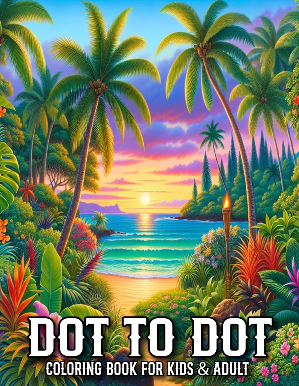 Dot To Dot Coloring Book For Kids & Adult
