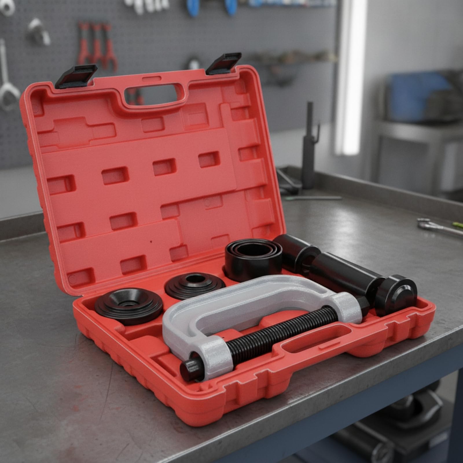 Qianly 10 Pezzi Estrre attatori Professionale Pressa Versatile Attrezzo per Meccanici, Officina, Garage