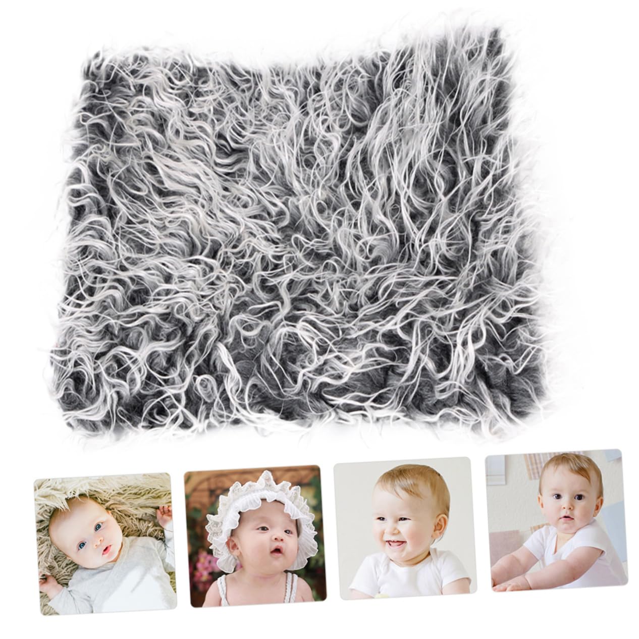 Yardwe 3 Pezzi Di Accessori Per La Fotografia Beige Per Neonati Morbidi E Soffici Con Etichetta Sfondo Fotografico Coperta Accessori Per La Fotografia Coperta Per La