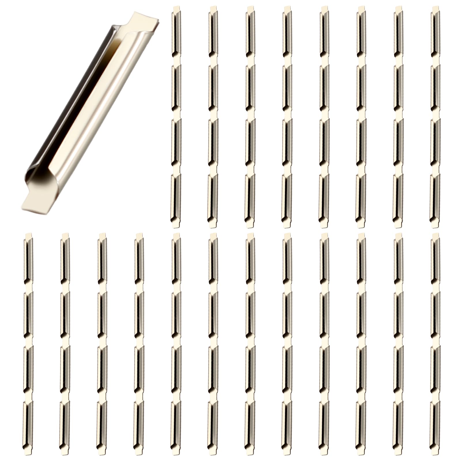 80 Pcs Ho Scale Train Accessories Nickel Silver Rail Joiners Railway Track Nickel Silver Universal Rail Joiners for C Track-image-44