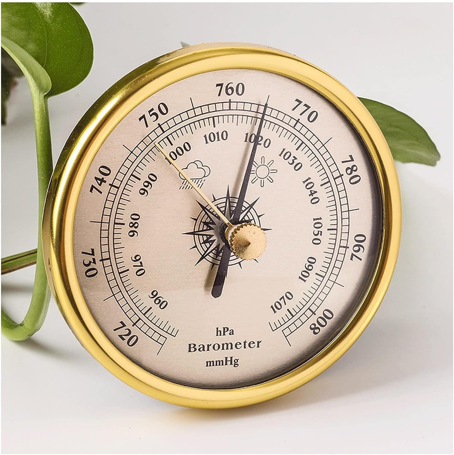 Barometer,Traditional Weather Station Dial Type Barometer Traditional Barometer Pure Mechanical Dial Barometric Pressure Weather Station Barometer