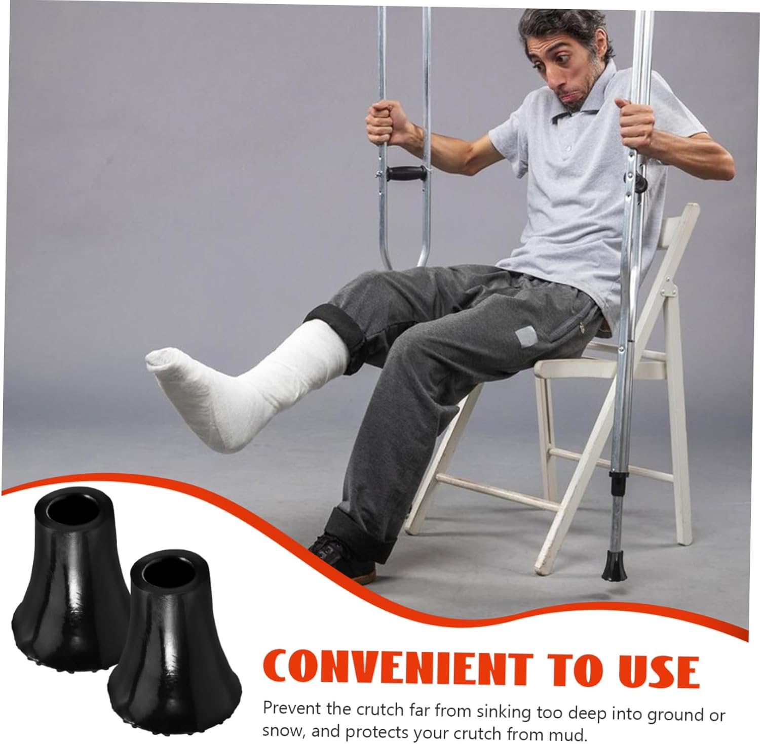 12pcs Non Slip Cane Tips for Stability Walking Pole Foot Pads Replacement Crutch Tips Trekking Pole Protectors Sturdy Material