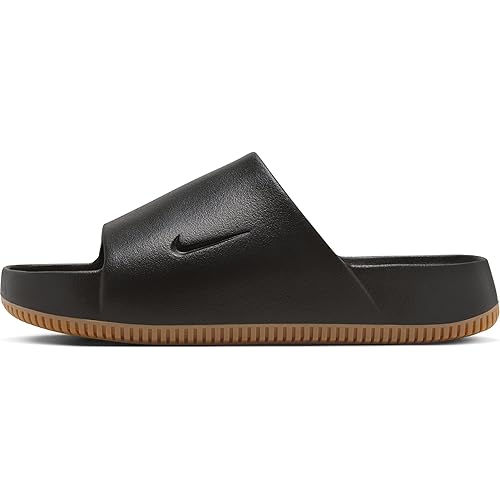Nike Calm Men's Slides (FD4116-003, Black/Gum Medium Brown/Black)