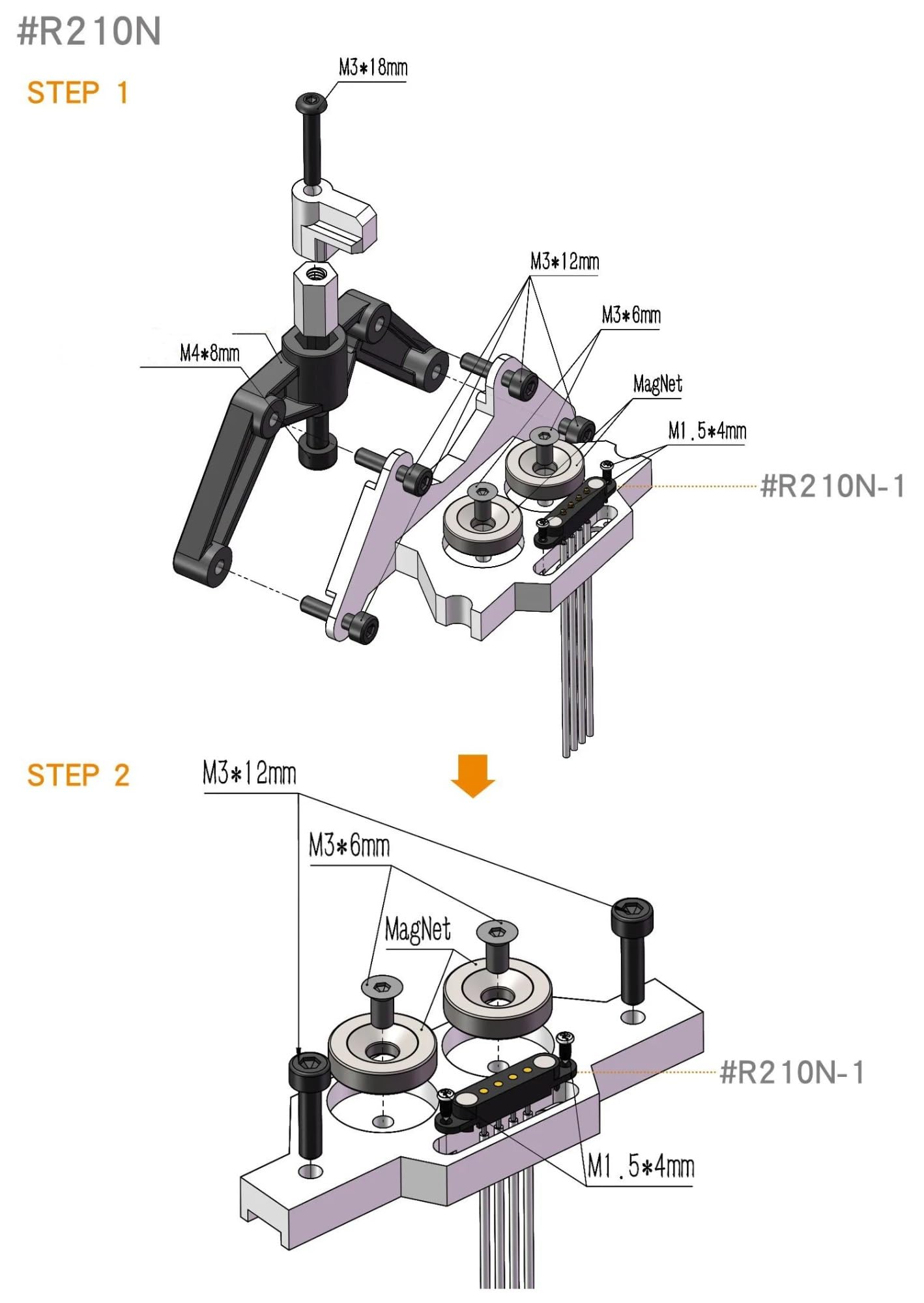 Seconda Manopola Pilastro Scocca Magnete Per YK4107 1/10 RC Aggiornamento Accessorio Per Auto RC