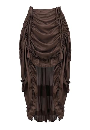 Zhitunemi Renaissance Costume Pirate Skirt Steampunk Skirt Plus Size Corset Dresses - Renaissance Fairs Medieval Festivals