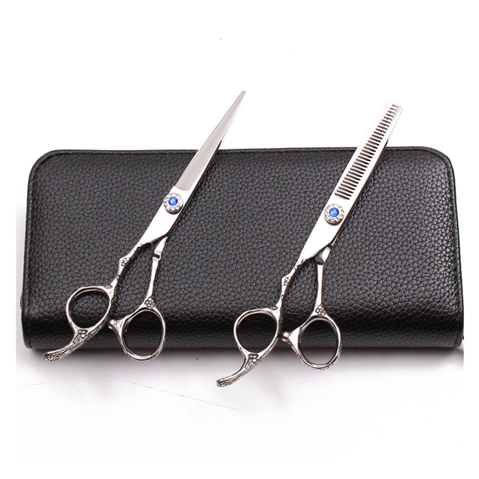 Ciseaux de coiffure gaucher 16 cm pour désépaissir et effiler les cheveux
