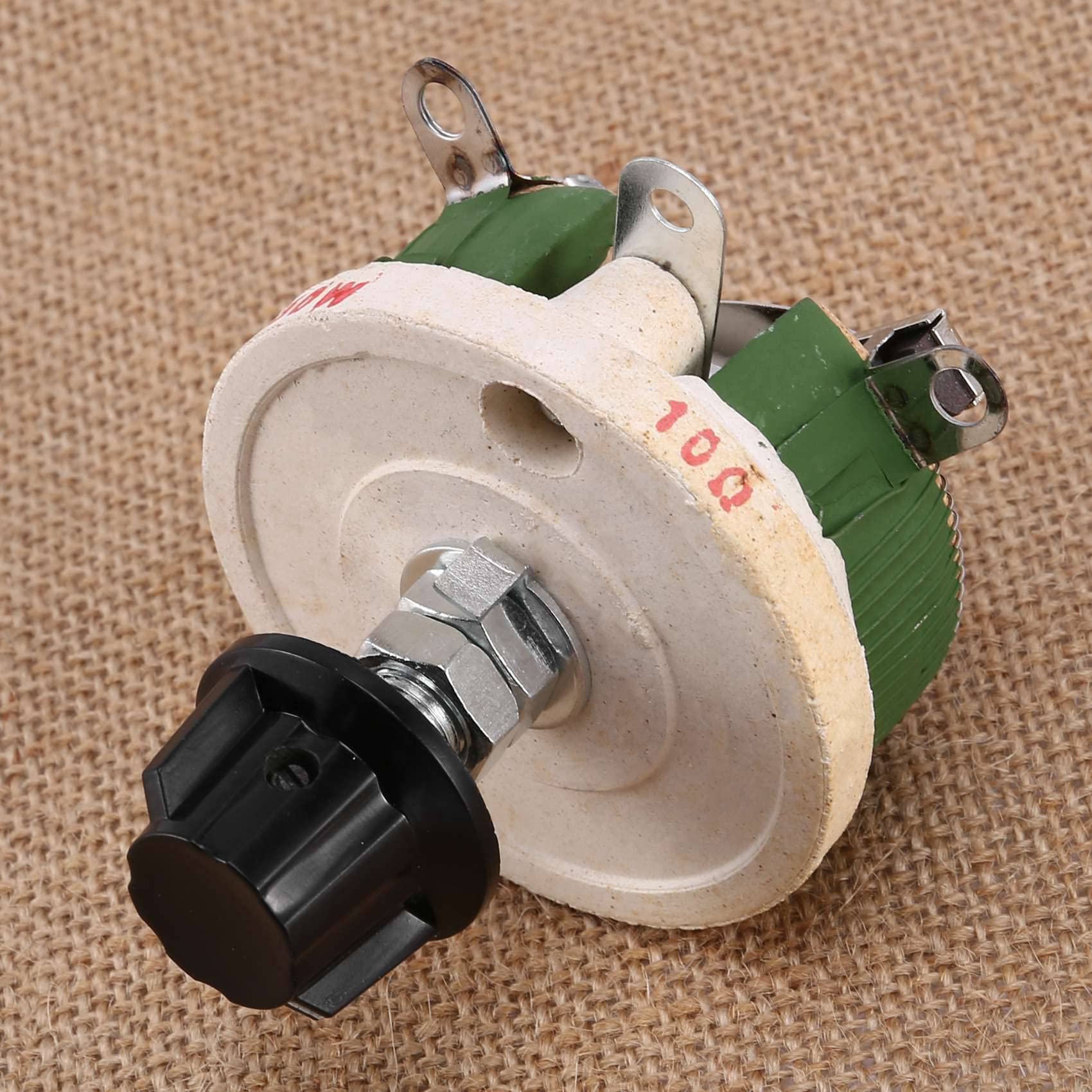 Lot de 2 potentiomètres en céramique 50 W 10 Ohm