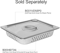 Vista 2 de Excellant e Medio tamaño 2 pulgadas profundo perforado calibre 24 sartenes de vapor