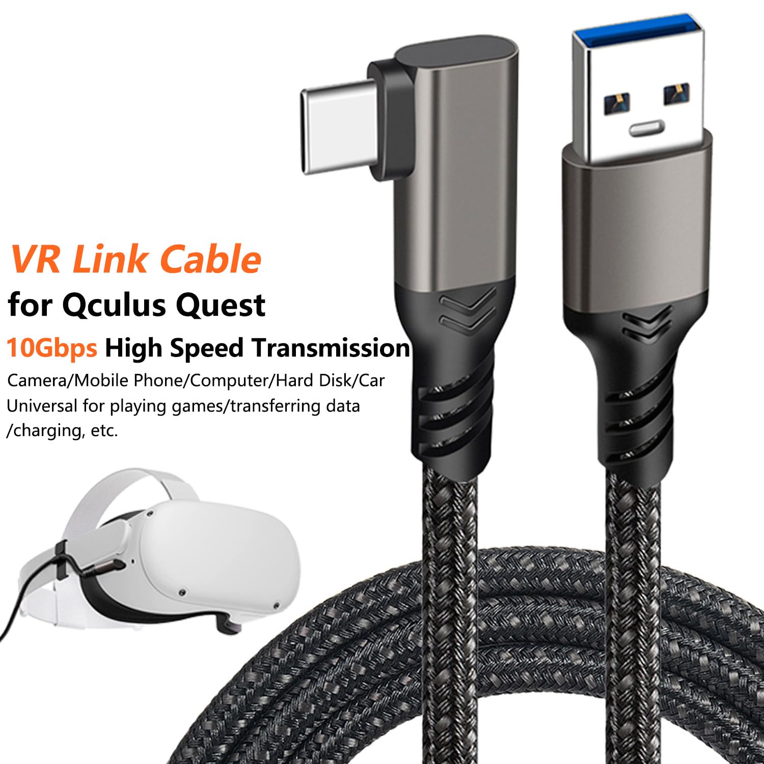 Amazon.co.jp: VRリンクケーブル USB 3.2 Gen2 5フィート Quest2/Quest