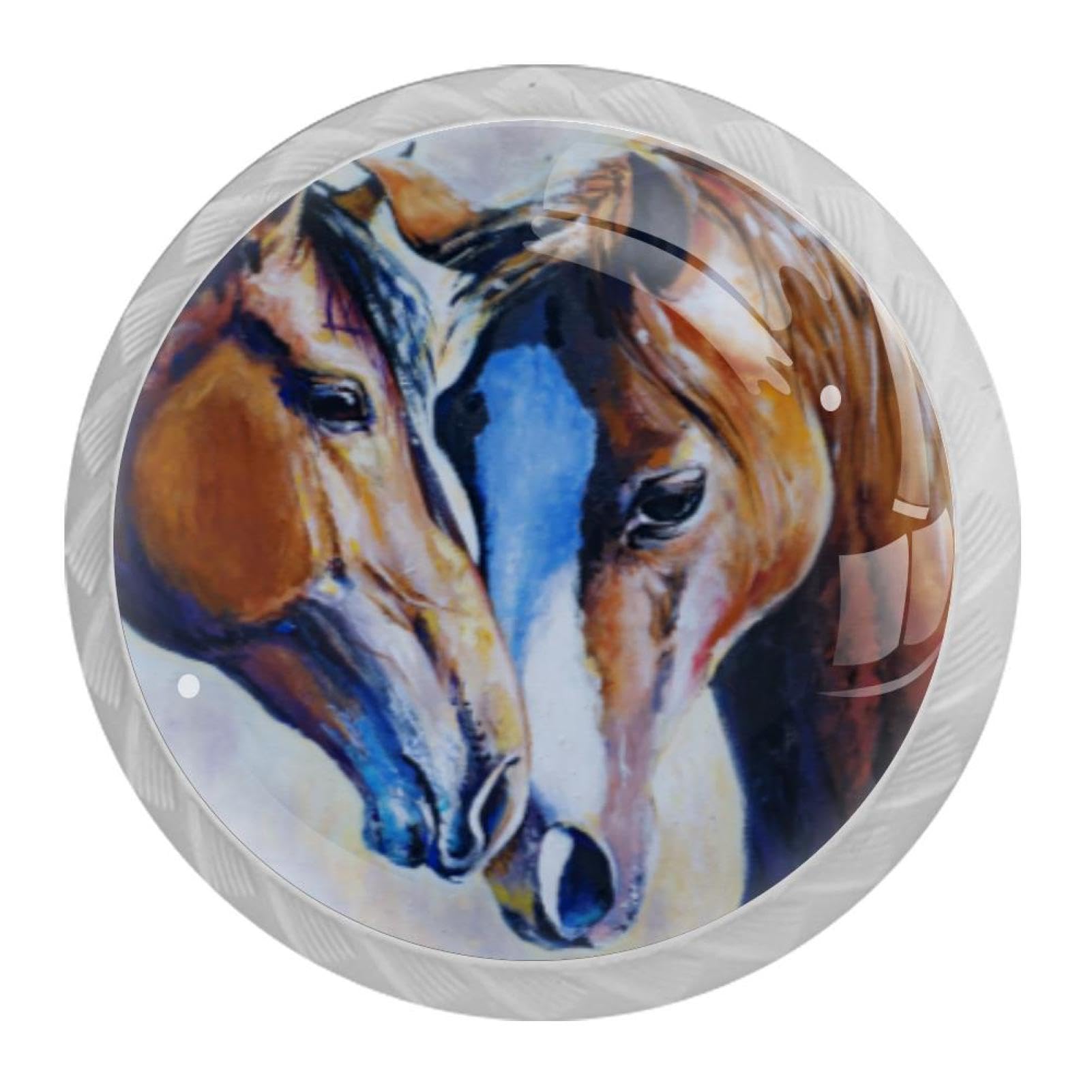 Tqmspg Multi09 4 Pieces Drawer Pulls Animal Horses Door Knobs Dresser Handles For Kitchen Wardrobe Cupboard Hardware Furniture