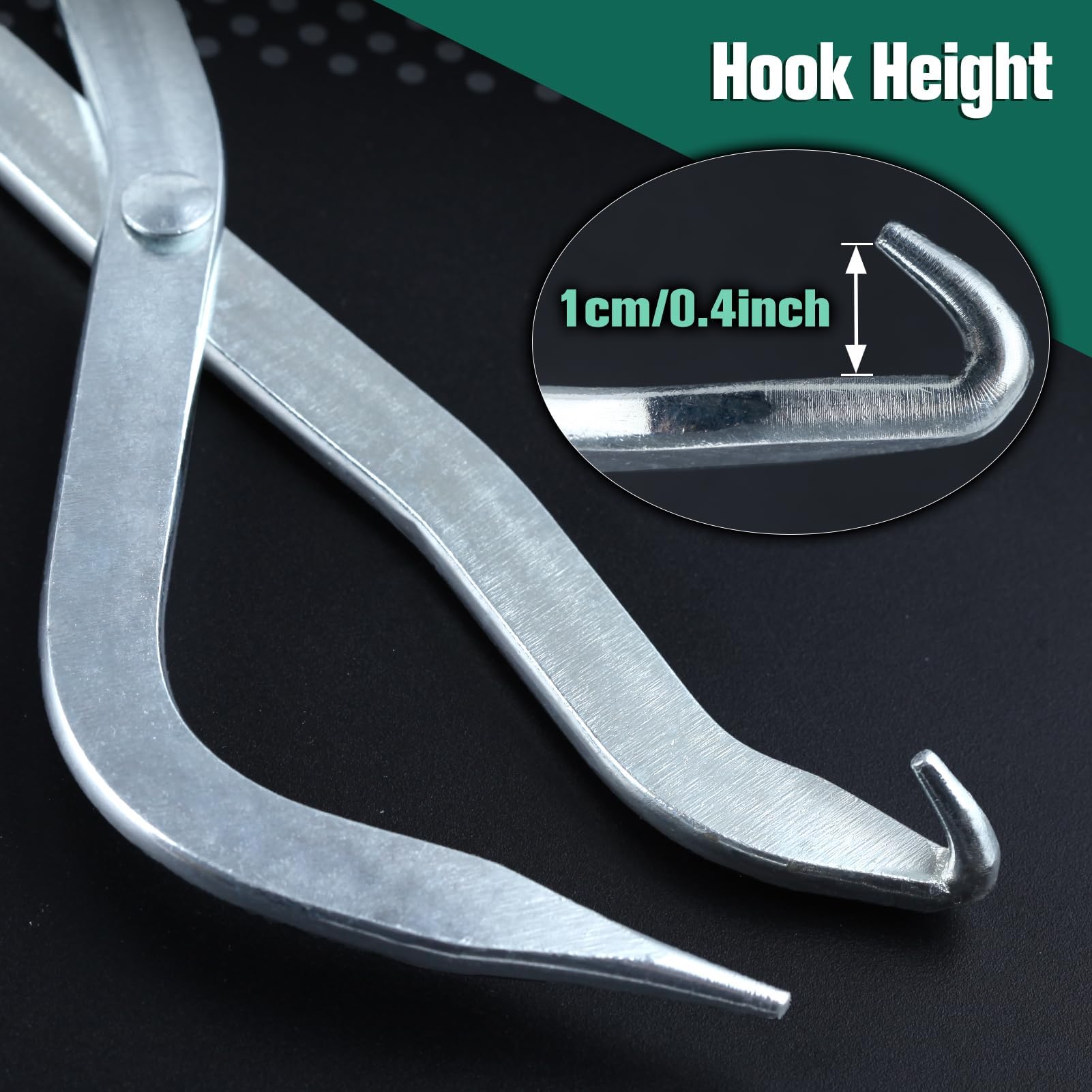 LEONTOOL Pince à Ressort de Frein Outil de Frein à Tambour, Extracteurs de Ressort de Frein à Double extrémité pour l’Installation et Le Retrait du Ressort de Rappel du Sabot de Frein à Tambour