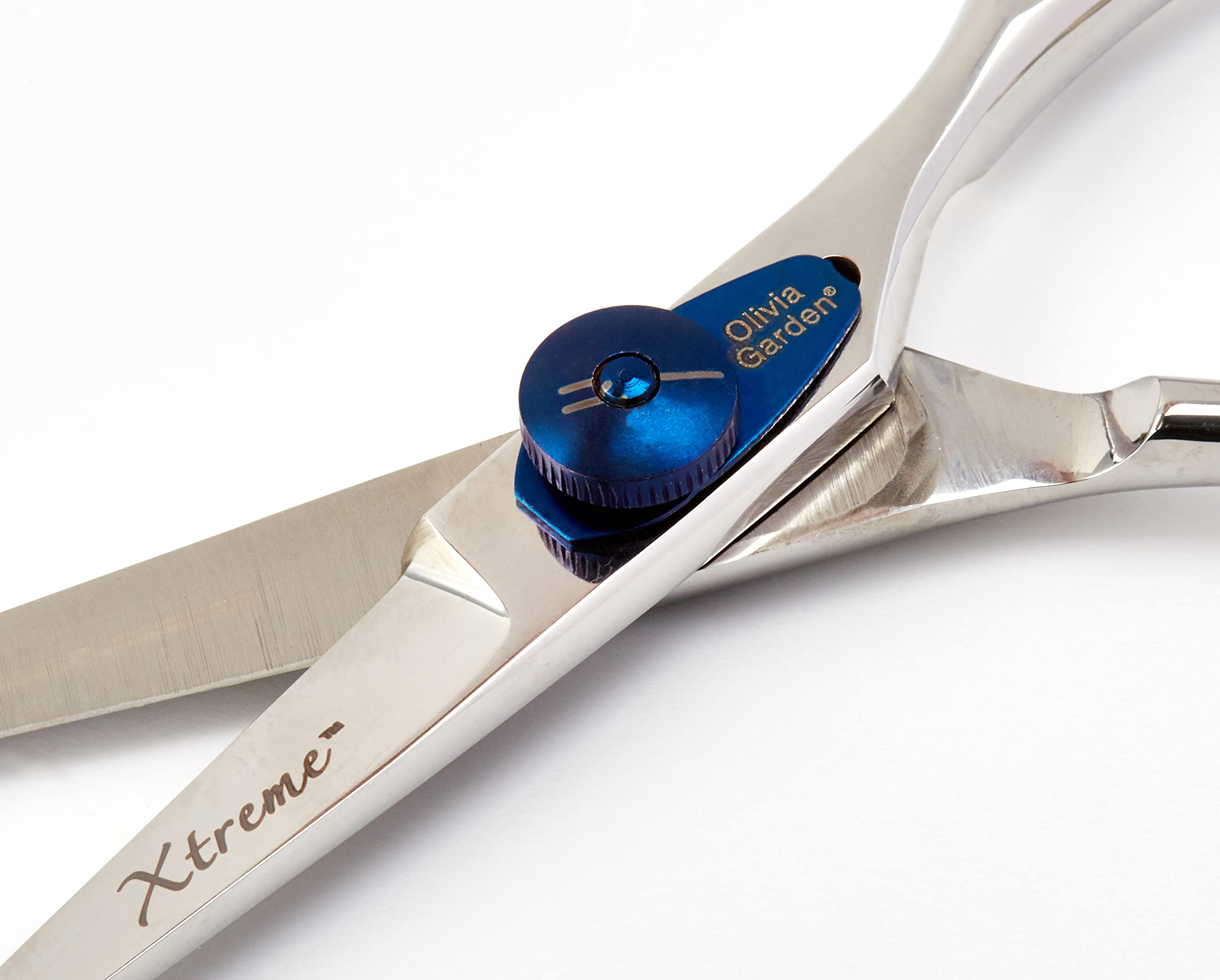 Olivia Garden Xtreme 5.0" - Nożyczki dla Praworęcznych - Ergonomiczny Uchwyt, Regulowane Napięcie, Idealne dla Początkujących i Studentów