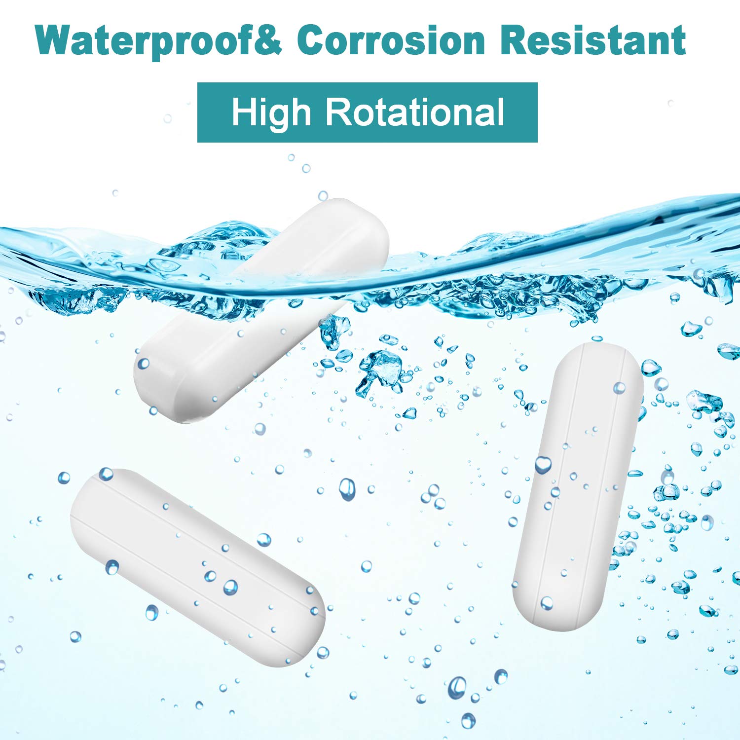Kit 8 Barres D'Agitation Magnétique PTFE - Blanc, 25 Mm Et 30 Mm, Pour Laboratoire
