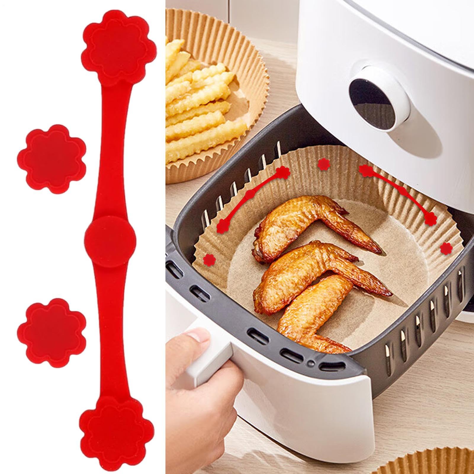 Magnesy Na Papier Do Frytkownicy Beztłuszczowej Akcesoria air fryera, | Magnesy żaroodporne na papier pergaminowy, 12 sztuk Akcesoria do frytkownicy powietrznej dla domu i kuchni