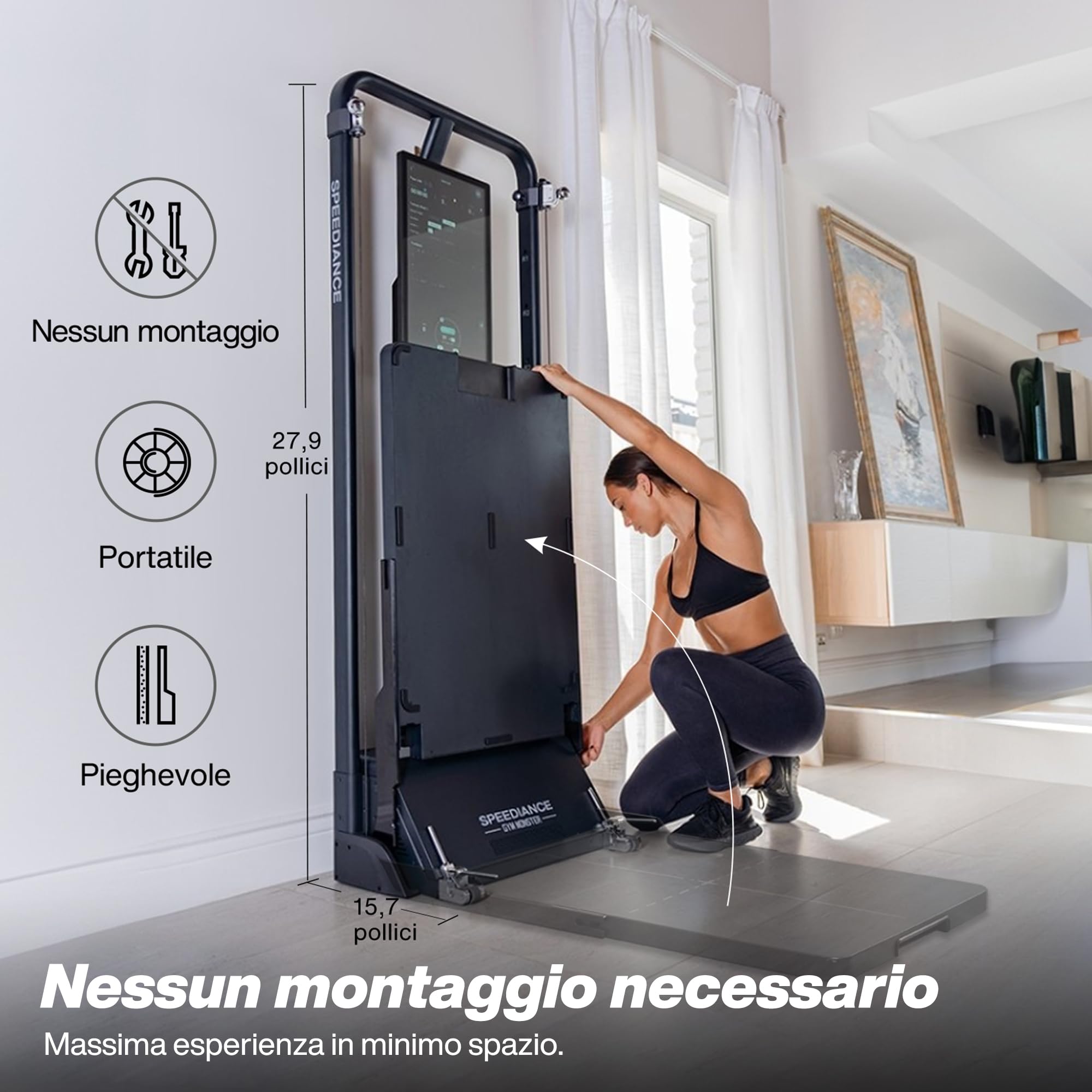 Speediance Stazione di allenamento intelligente all-in-one, dispositivo di allenamento di resistenza totale del corpo, macchina per l’allenamento della forza