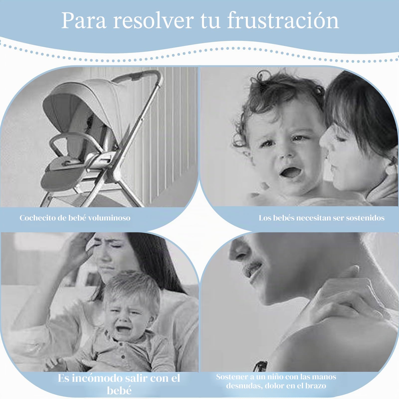 Ajustable Portabebes Lateral Capacidad de Carga 25 KG Fular Portabebe Azul Baby Carrier Transpirable Ergonómico Apto para Recién Nacidos de 3 a 36 Meses | Mochila portabebés para bebés y niños pequeños hasta 3 – 36 meses