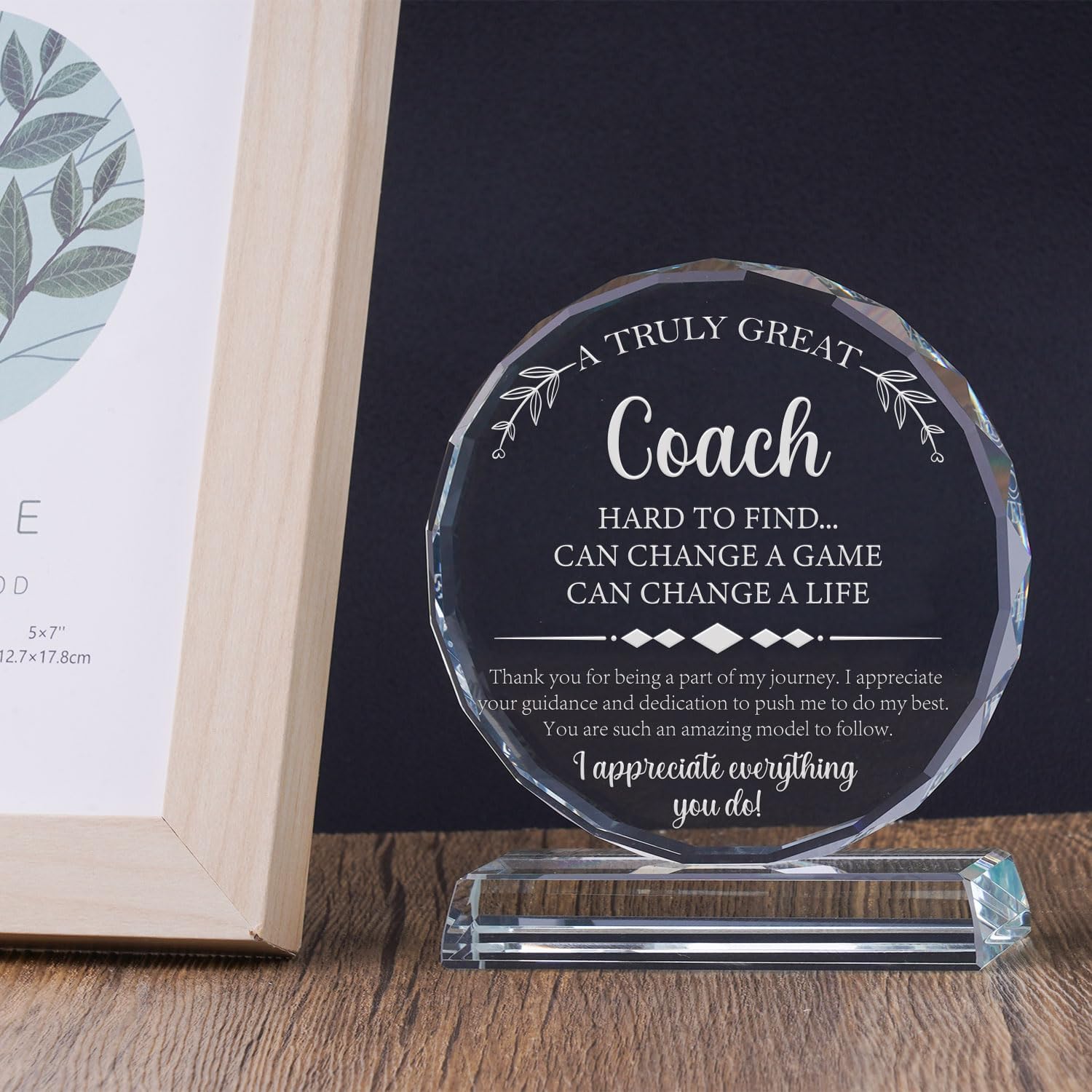 Uniquilling Coach Gifts Exquisite Crystal Plaque with Gift Box Packaging, Basketball Soccer Football Gifts for Coach, Christmas/Retirement/Birthday/Teacher's Day Gifts for Coach - Image 4