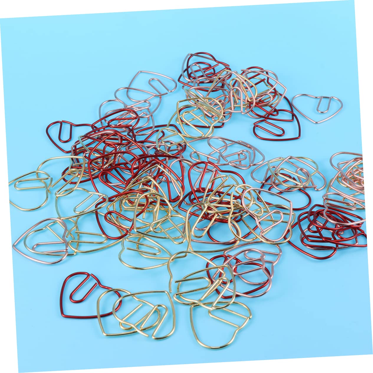 SHINEOFI 150stücke Herzförmige Büroklammern Aus Kreative Papierclips Bunten Farben Für Notizen Kalender Und Scrapbooking Für Büro Und Schule