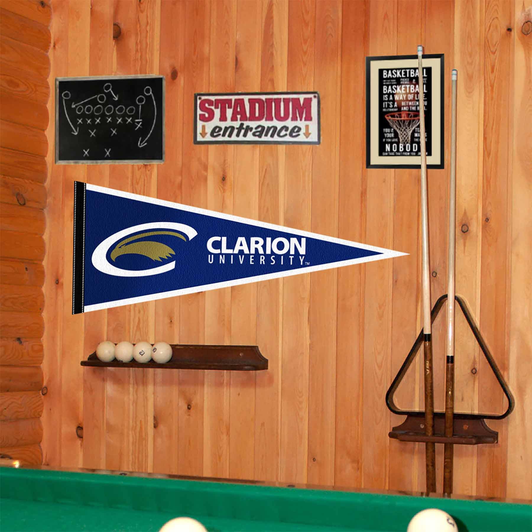 College Flags & Banners Co. Clarion University Golden Eagles Pennant Flag