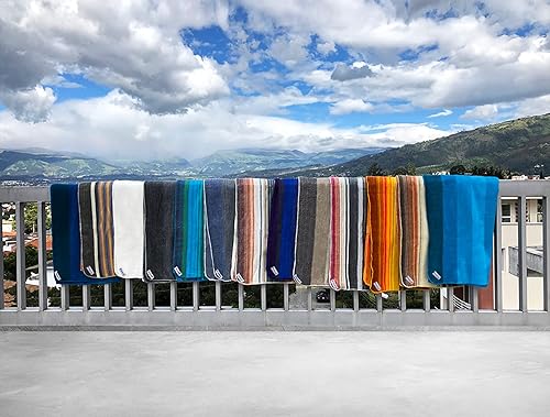 Miniatura 6 de Manta de alpaca hecha a mano de alta calidad  Mantas de lana tamaño individual  Manta de alpaca y algodón  El mejor tamaño de manta de lana 64 x 45