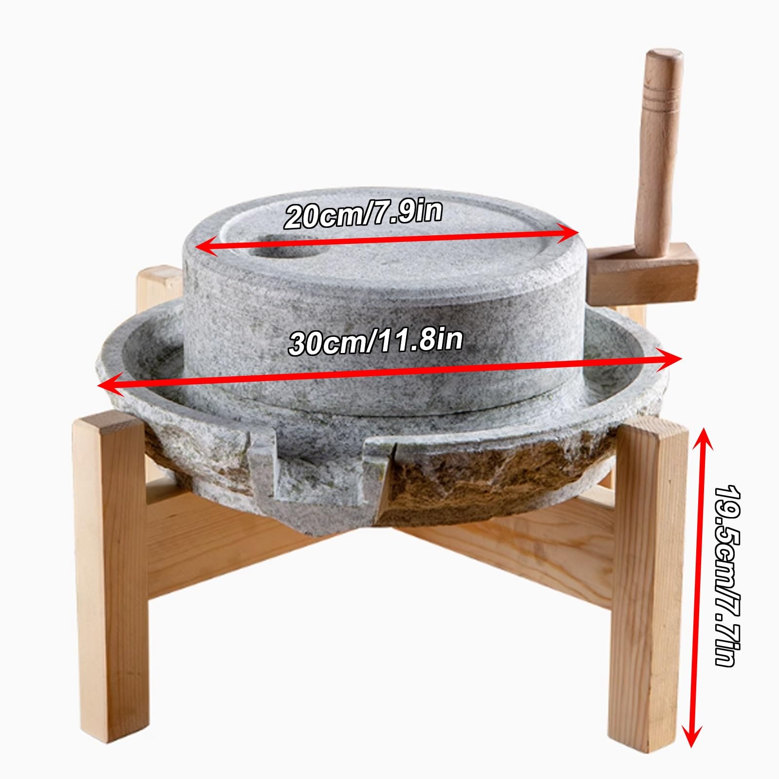 石製 臼 石臼 直径約30cm Amazon.co.jp: 家庭用グラインディングディスク古い石臼、手作りの石臼
