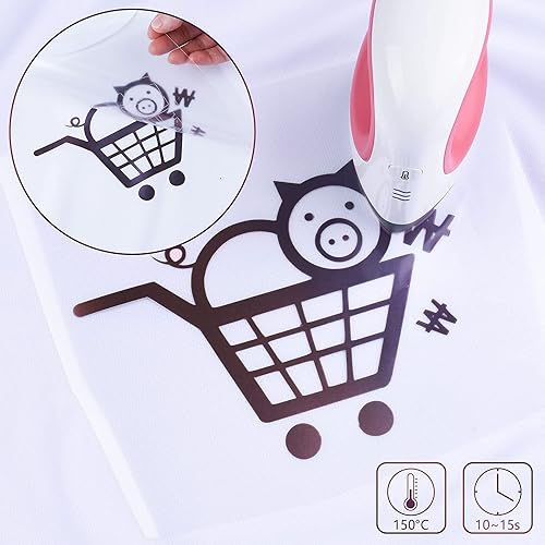 Miniatura 5 de CAREGY Vinilo de transferencia de calor camaleón de 12 pulgadas x 5 pies, vinilo termotransferible para camisetas con degradado que cambia de color,