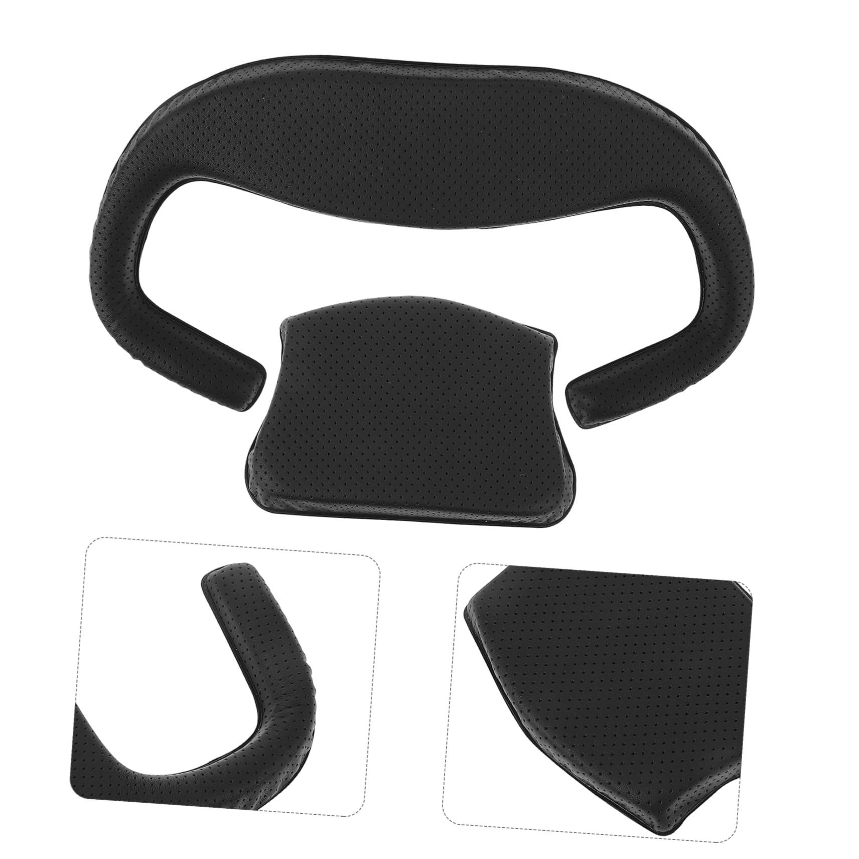 HOMSFOU 5juegos Cojín Facial Antisudor y Almohadilla Hindbrain Compatible Crystal Diseño Antideslizante y Bloqueo De Luz para Comodidad Intensos