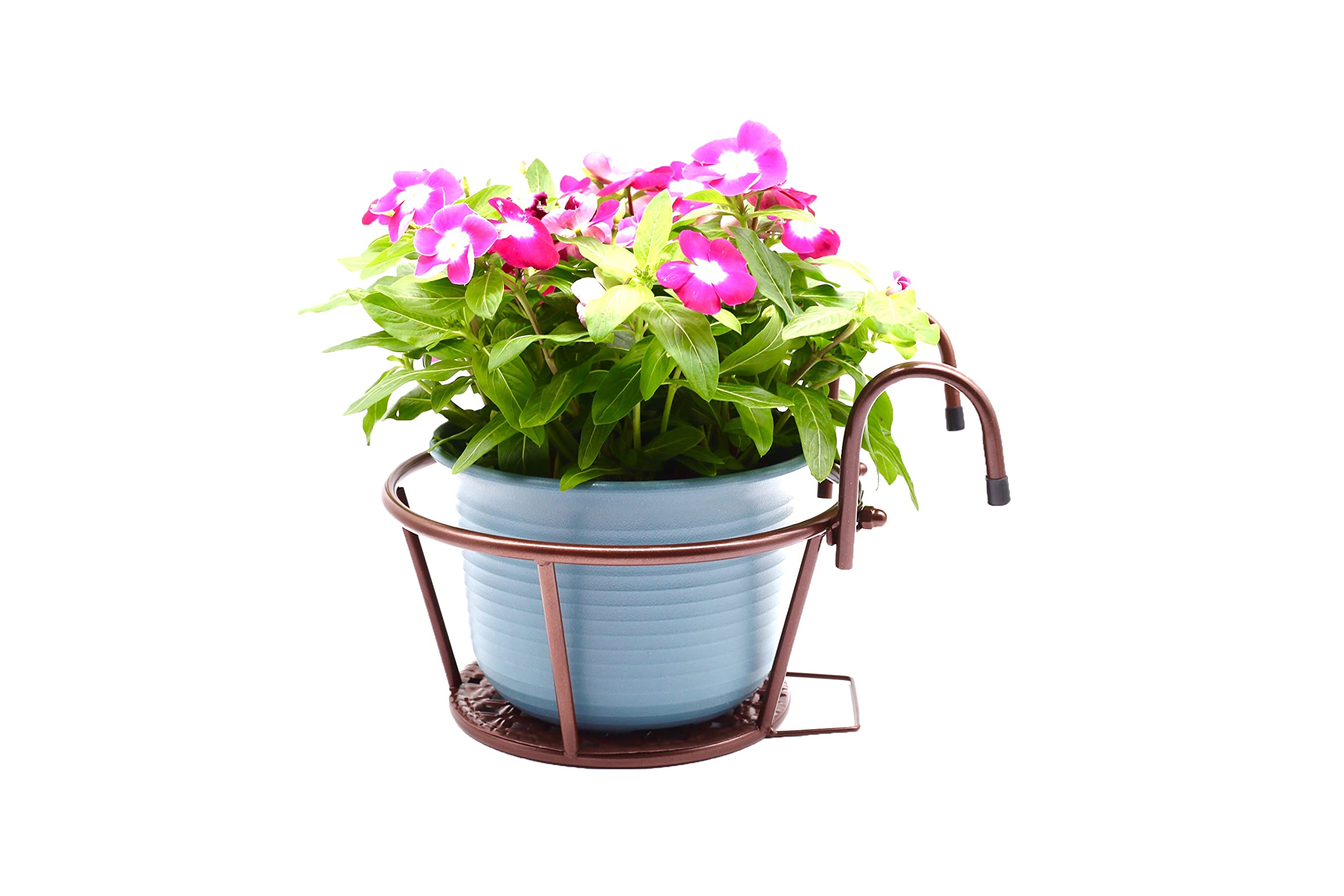 Cestas para Colgar para jardinería, Hierro Forjado, para Balcones, Productos de Hierro para Plantas cultivadas en el hogar Traje de Tres Piezas (champán)