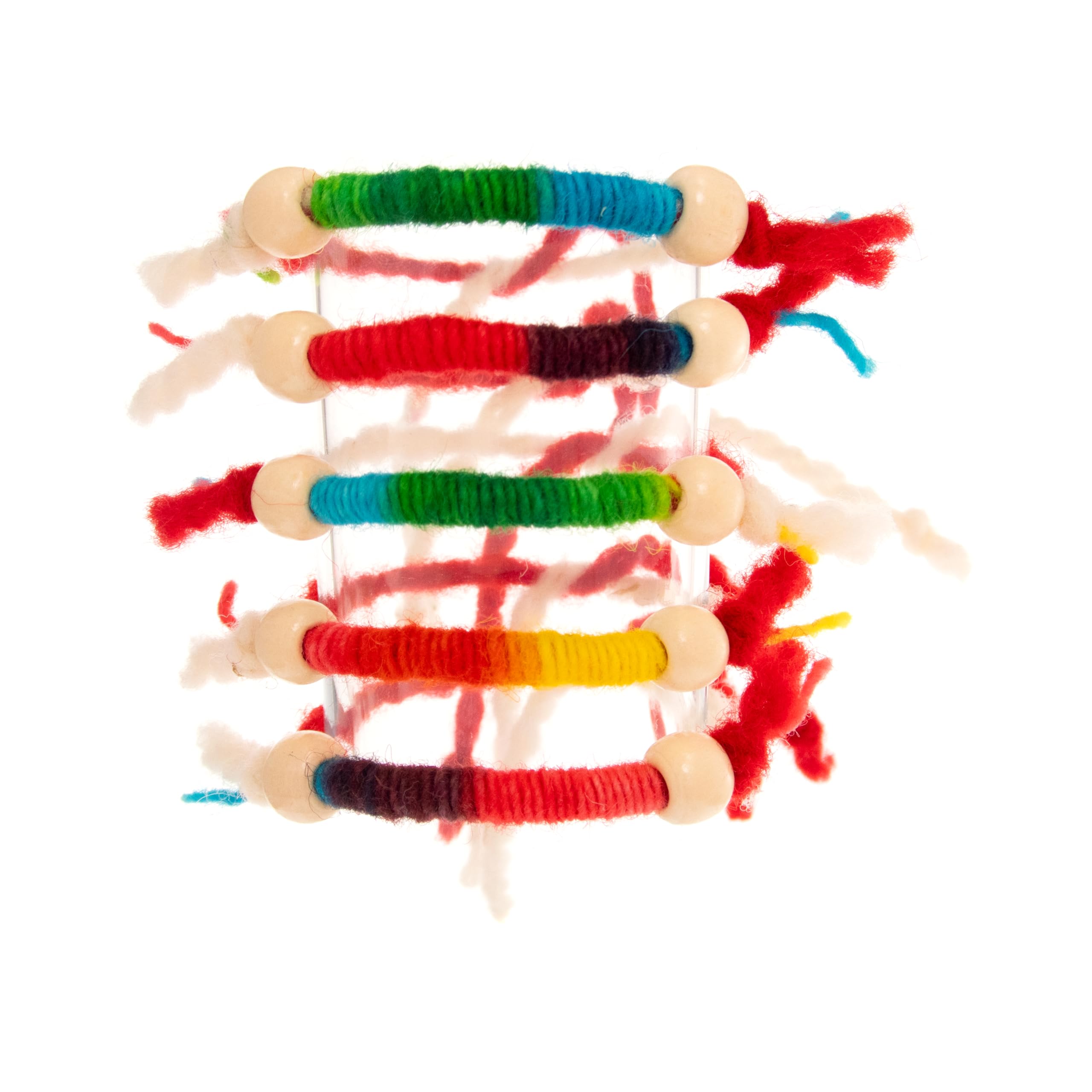 Martenitsa Day Bracelet. Bulgarian Martenitsa Bracelet. Red White Yarn Martenitsi with 2 beads. Happy Baba Marta Gift. Tradition in Bulgaria