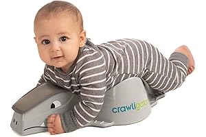 Crawligator Contoured Infant Mobility Trapeze with Bite and Movable Rings, Tummy Time...