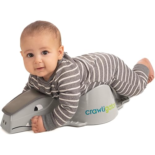 Tummy Time Toy I Provides Mobility for Infants 4-12 Months I Early Childhood Dev (Slate)