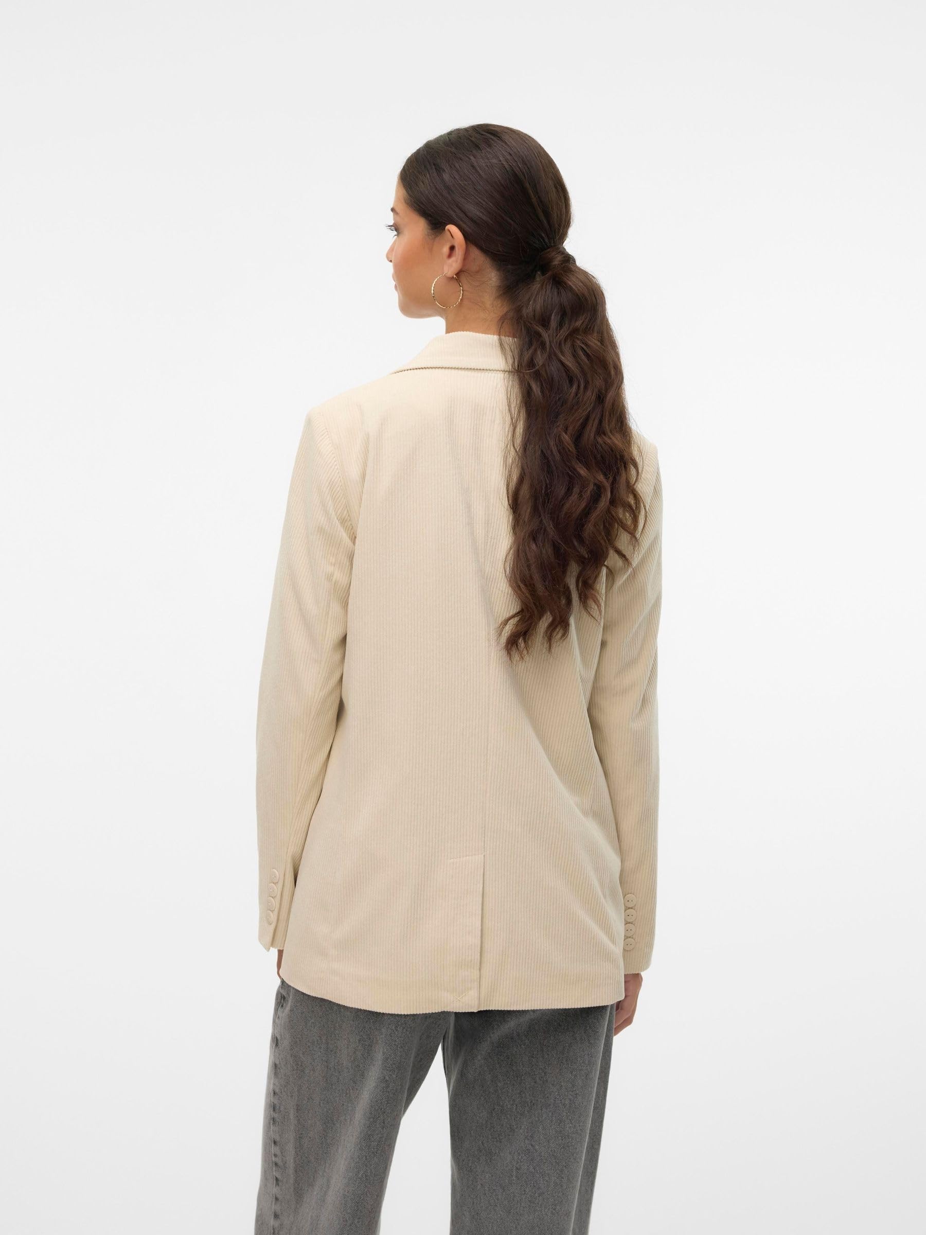 VERO Moda Damen Vmnora Ls Loose Corduroy Blazer Vmnora Ls Loose Corduroy Blazer (1er Pack)