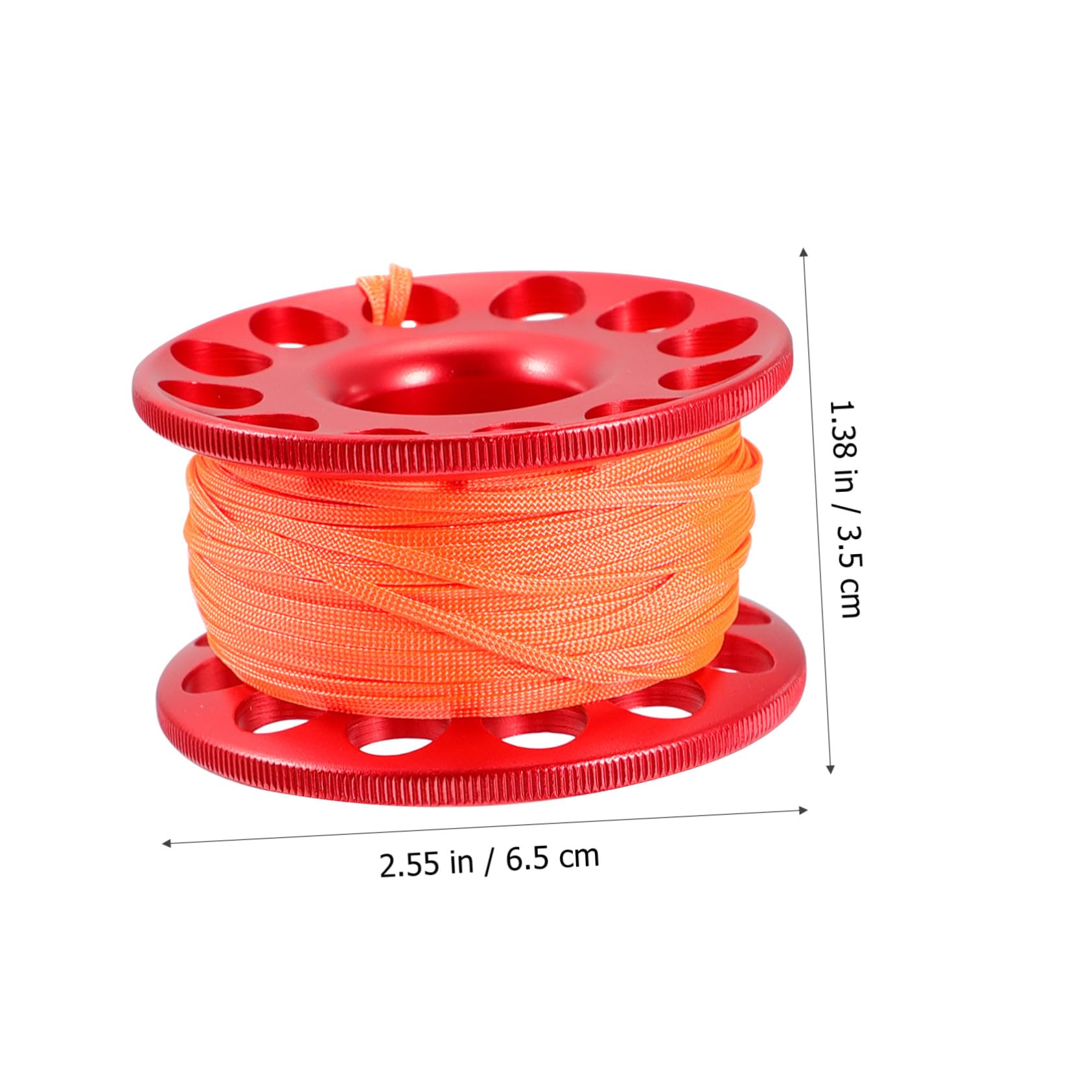 PRETYZOOM Scuba Diving Spool mit Snap Clip Unterwasser tauchschnurrolle aus Aluminiumlegierung Signalboje und Fingerrolle für Höhlen Wracktauchen Praktisches Tauchzubehör für Taucher