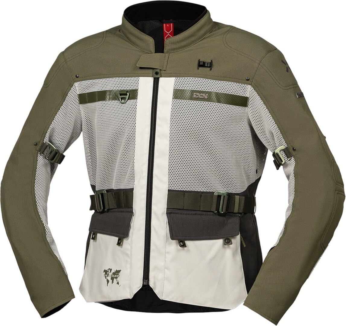 IXS Venture-BigAir 1.0 Kurtka tekstylna motocyklowa, oliwkowy, 5XL