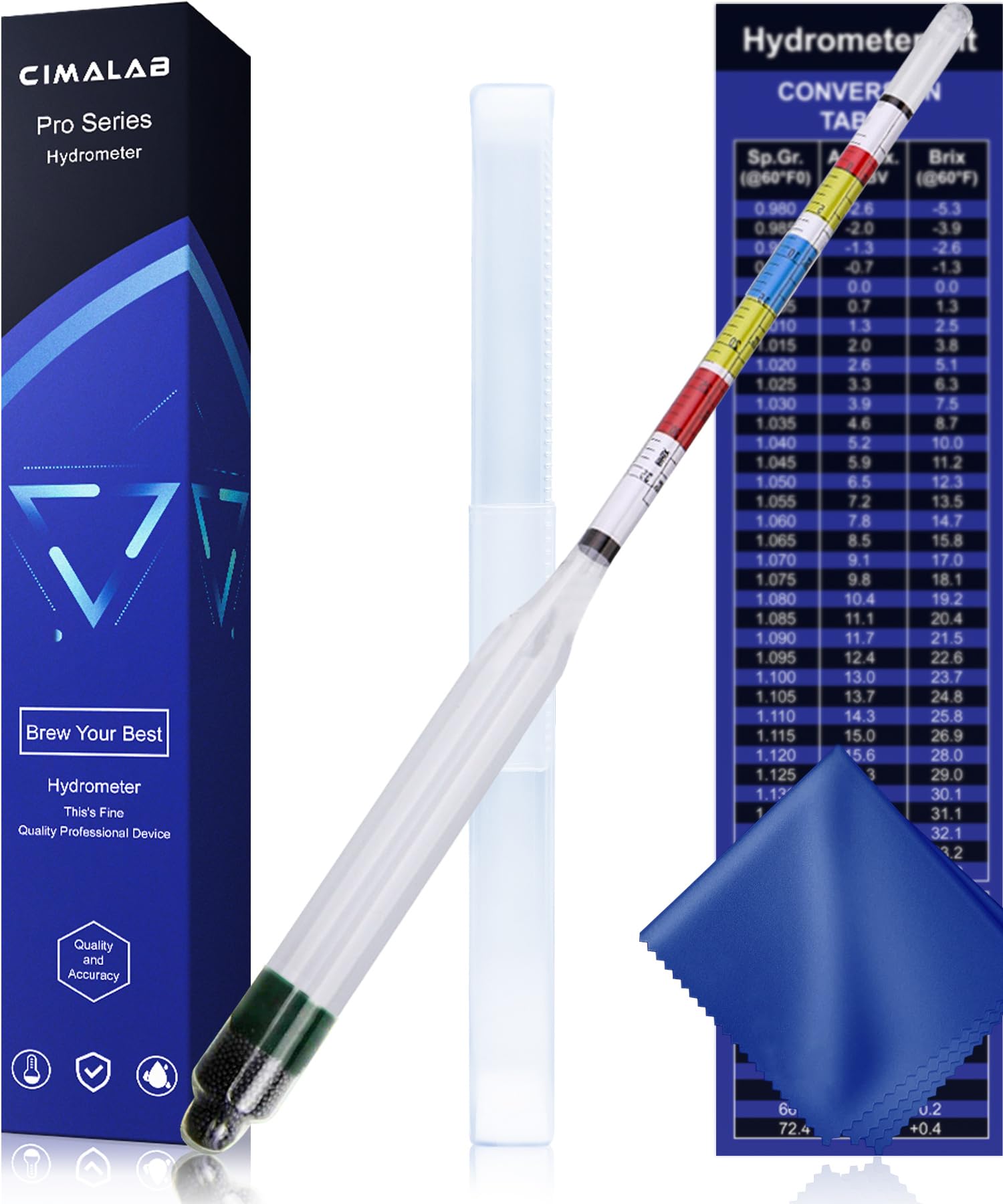 Wine Making Hydrometer - Measure ABV & Brix -1