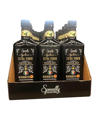 Miniatura 4 de Aceite de oliva virgen extra siciliano de alta calidad, 16.9 onzas líquidas (paquete de 2), importado de Italia, certificado por DOP Val Di Mazara,