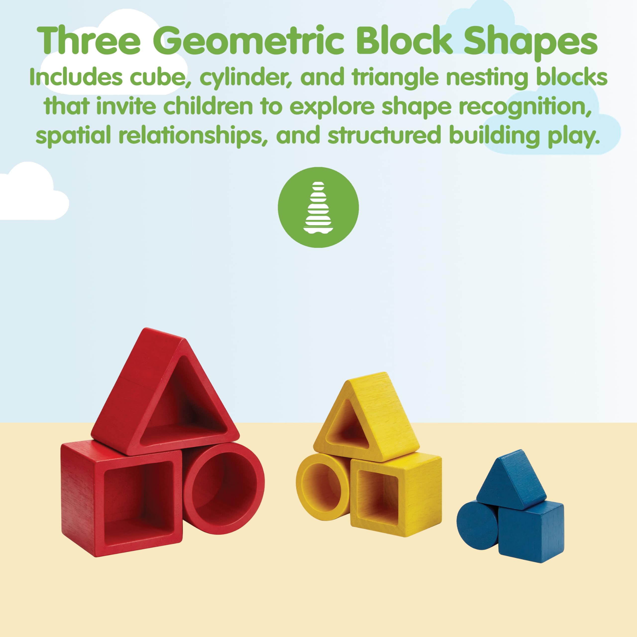 Plan Toys PT5463 - Puzzle de 3 Formas, Madera
