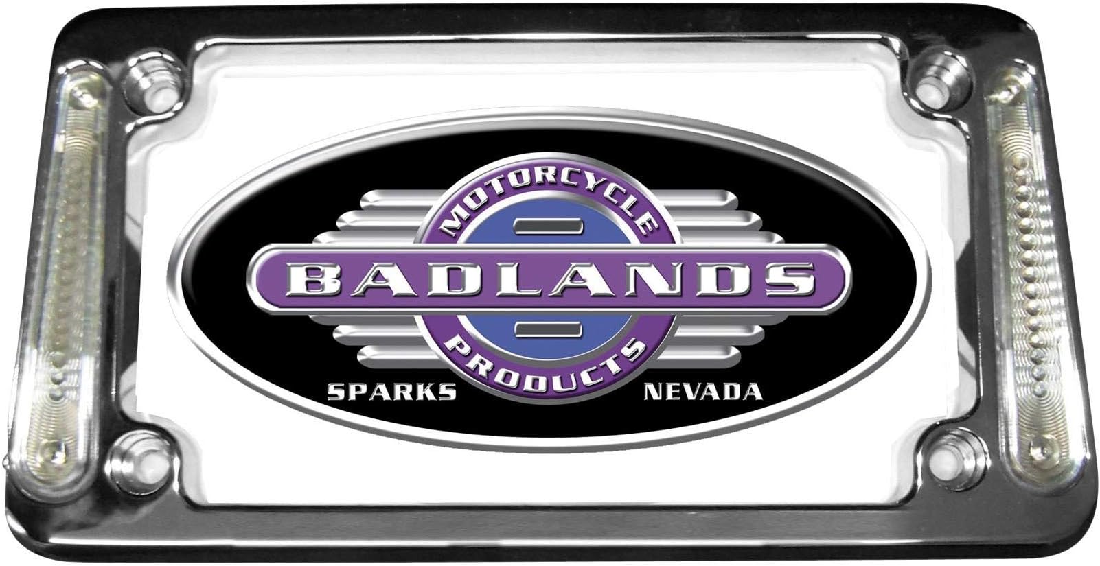 Badlands Whiskers Vertical Amber L.E.D. License Plate Frame