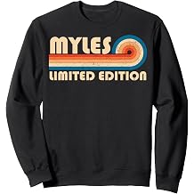 MYLES Retro 70s 80s Sunset Stripe Sweatshirt