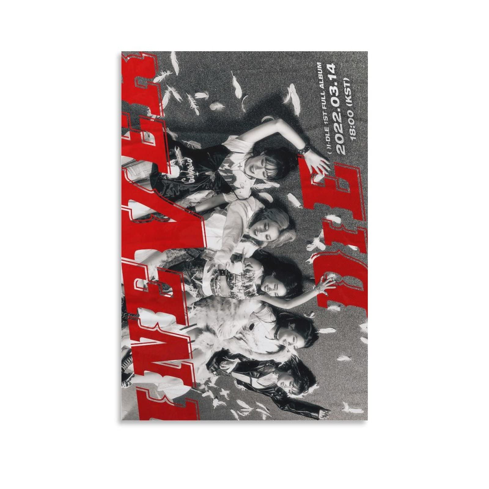 Gidle (G)i-dle I Never Die Teaser Tomboy Ver.2 Kpop Girl Group Band Idol Poster Decorative Painting 