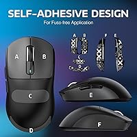 Vista 9 de MANBASNAKE Attack Shark X3 - Mouse inalámbrico para juegos, 1.73 oz, ligero, triple modo, ergonómico, sensor PAW3395 26K DPI, duración de la batería