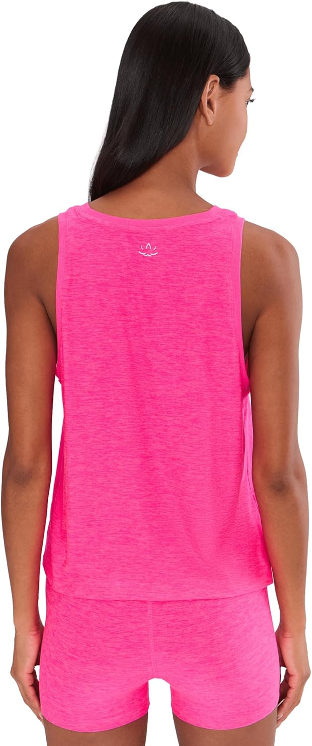 Beyond Yoga Womens Featherweight Rebalance Tank Pink Glow Heather XX-Large