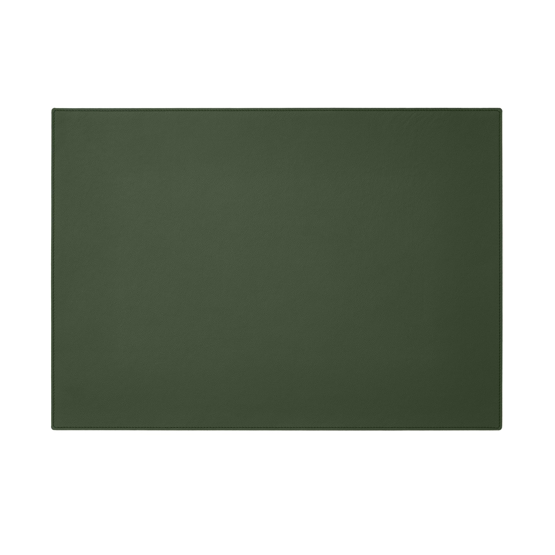 Eglooh - Palladio - Desk Mat for Office Made of Fine Real Leather Green - Desk Pad cm 50x35 - Large Mouse Pad with Handmade Stitchings and Non-Slip Bottom - Made in Italy — image 1