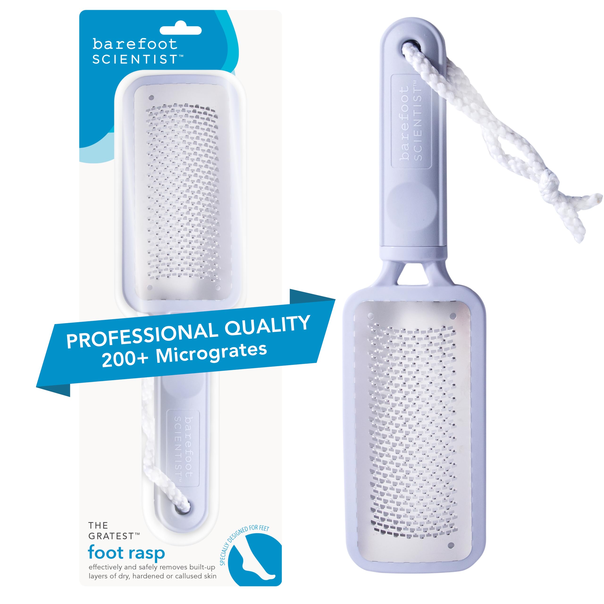 Barefoot Scientist The Gratest Professional Micro-Grated XL Rasp, Remove Hard Skin and Calluses, Relieve Dry, Cracked Heels