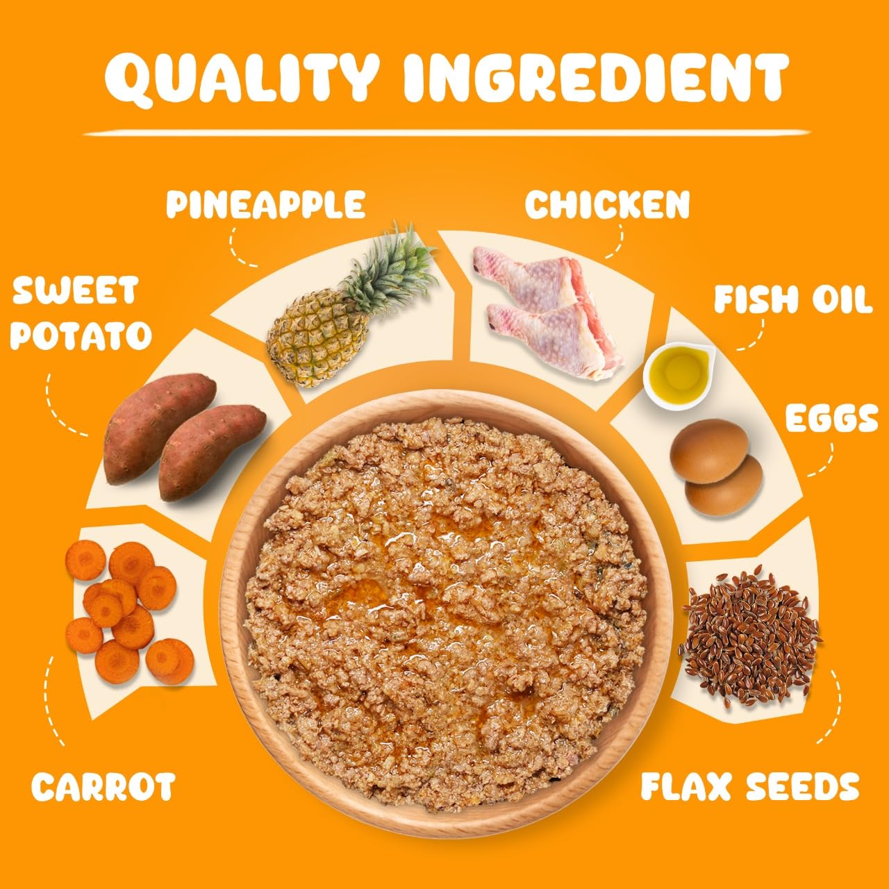 Pawpeye Wet Dog Food Weekly Box-Chicken & Pineapple Flavour | 7 Packs x 100g, 700g | for Adult Dogs & Puppies | Vet-Formulated, Human-Grade, Grain & Preservative-Free, 100% Natural 3