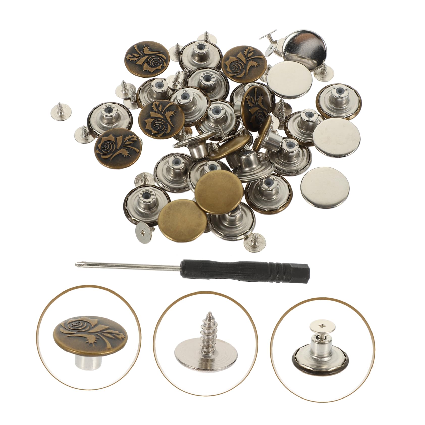 12 Set Fornitura Di Vita Kit Di Rivetti Banda in Vita Clip Di Serraggio Jeans Tenditore Bottoni a Spillo Pulsante Dei Pantaloni a Nastro Bottone Dei Jeans Regolabile Pantalone Lega